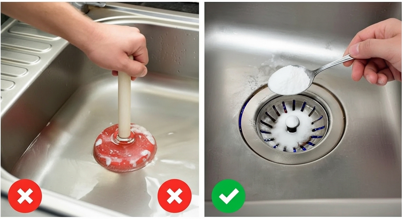 Cómo desatascar a desagüe atascado de forma rápida y sencilla content image