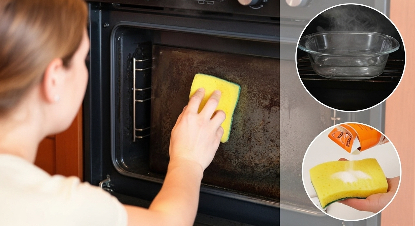 Cómo limpiar el cristal de la puerta de la bocina con vinagre y bicarbonato content image