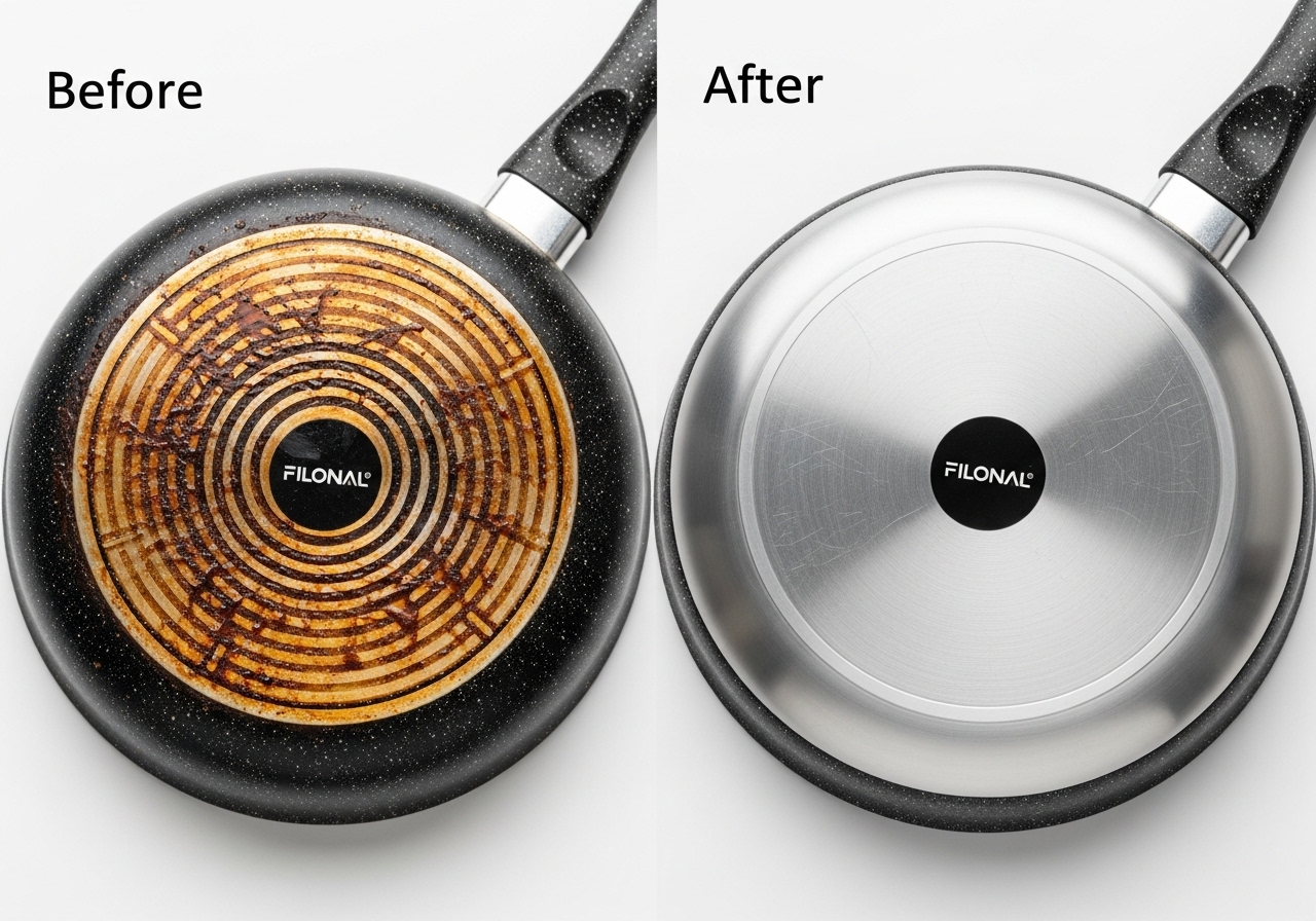 Cómo recuperar una sartén quamada y dejarla como nueva content image