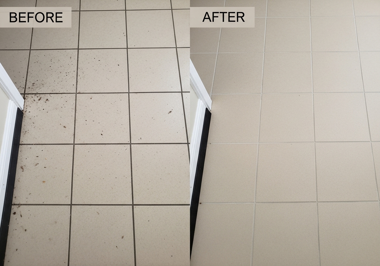 Juntas sucias y negras: la solución es más rápida limpiar un fondo con una sola pasada content image