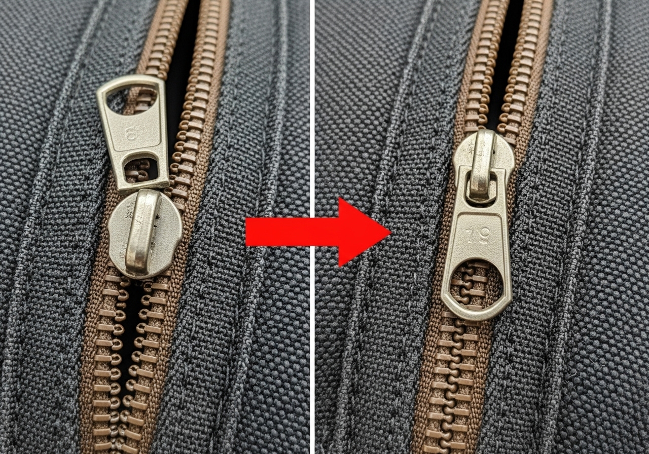 Después, puedes organizar una cremallera rotativa en los vaqueros, el bolso o la chaqueta en cuestión de minutos. content image