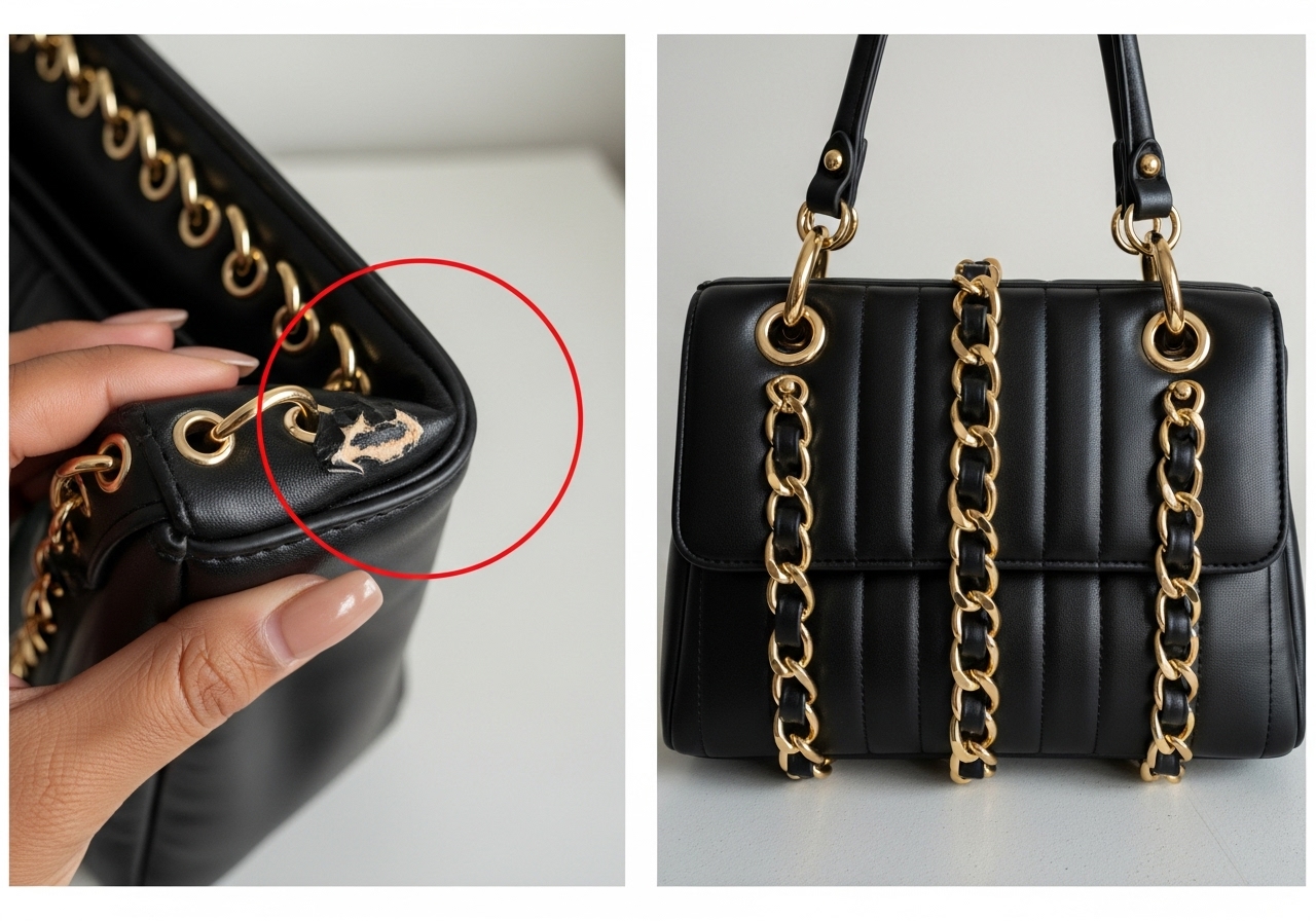 Cómo reparar una bolsa de piel o polipiel y dejarlo como nuevo content image