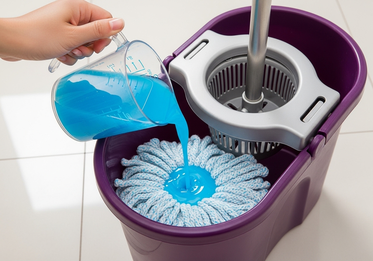 Truly con suavizante y vinagre para pulir hasta el suelo más apagado content image