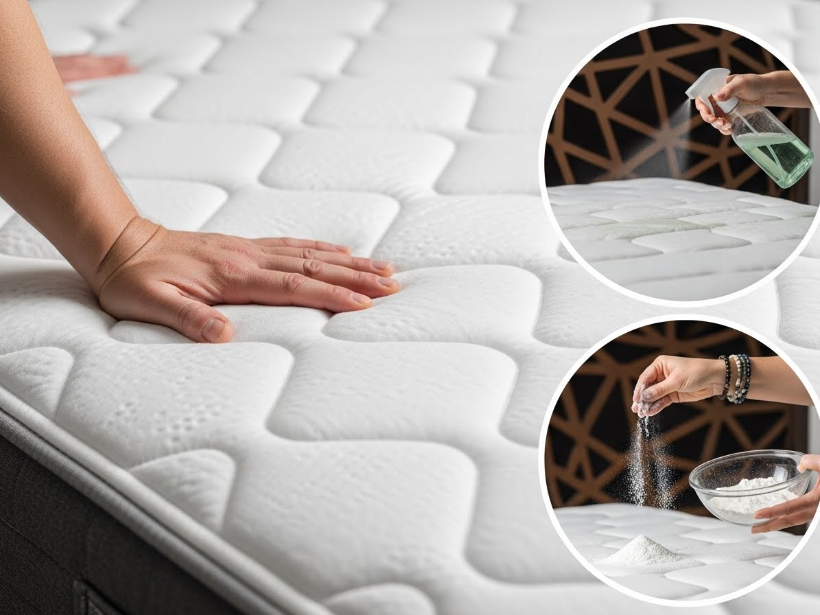 8 rápidos pasos de bricolaje para quitar las manchas, desinfectar y perfumar un colchón content image