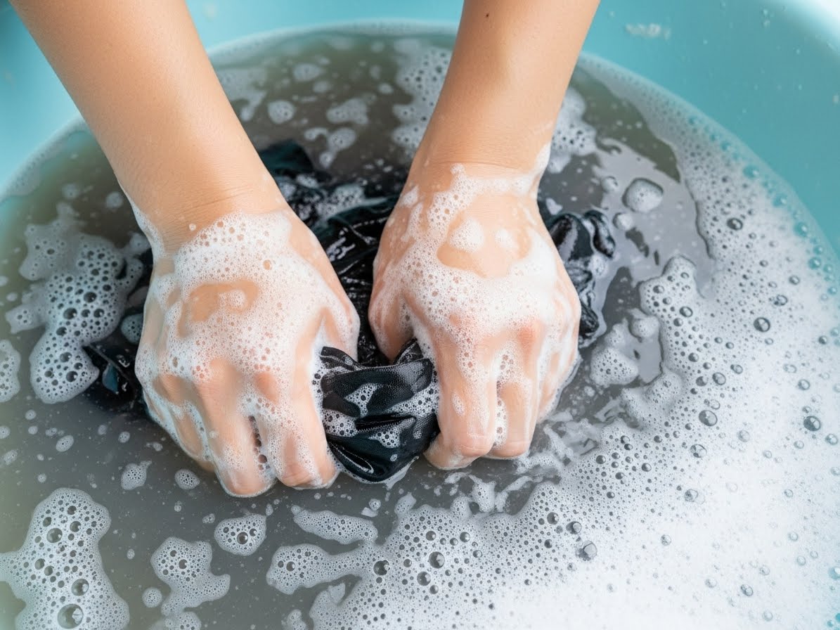 La ropa negra tiene el mismo diseño que: 4 piezas del mismo color. content image