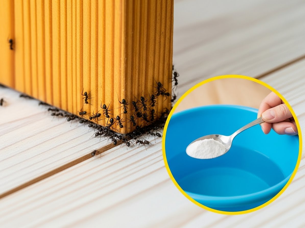 Agregue este ingrediente cuando trapee el piso para aligar las líneas de lechada y deshacerse de las hormigas. content image